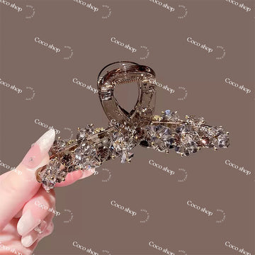 Handmade Crystal Glass Beads Headband Luxury Hair Clip