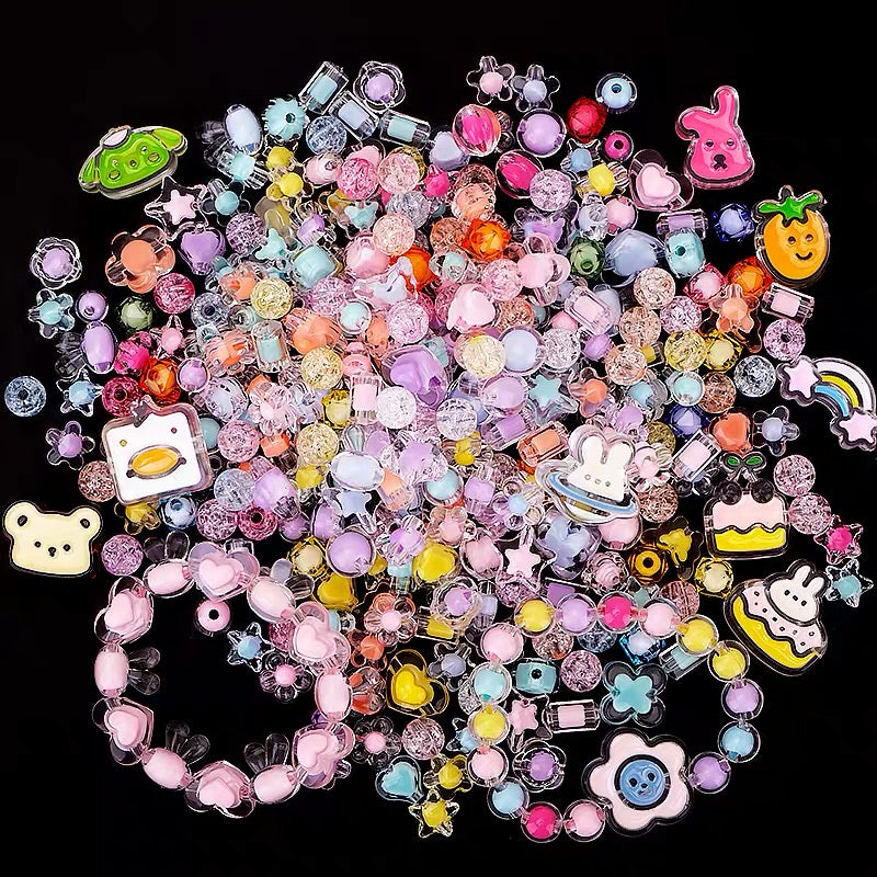 NEW! Acrylic Beads Lucky Bags - Open in Live - Big Hole for Pen Chain DIY