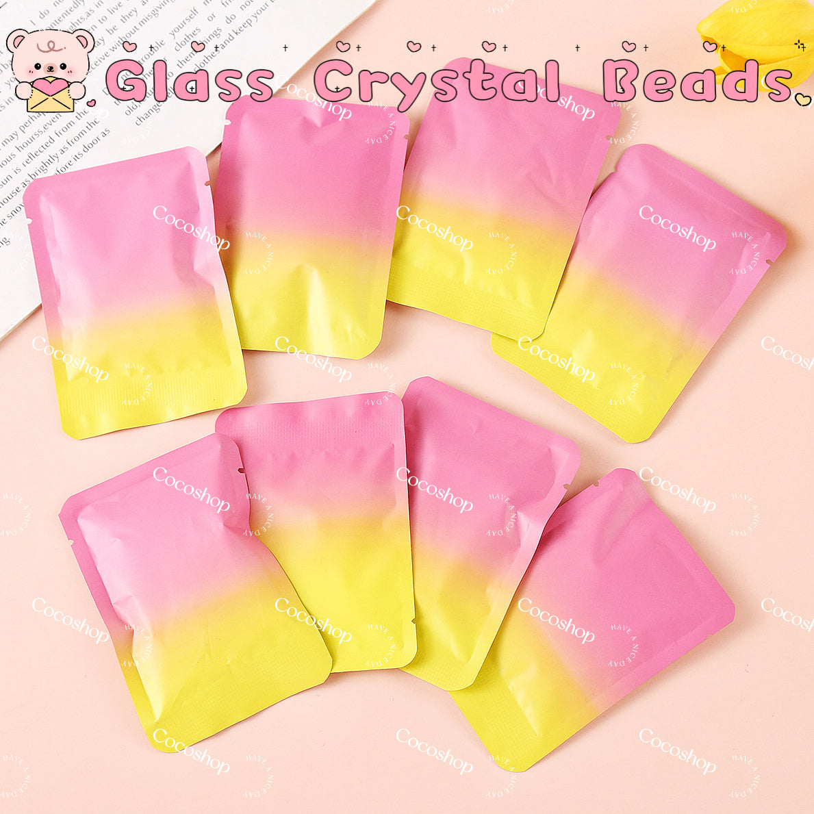 Bling Glass Crystal Beads Surprise Bags -- Open at HOME