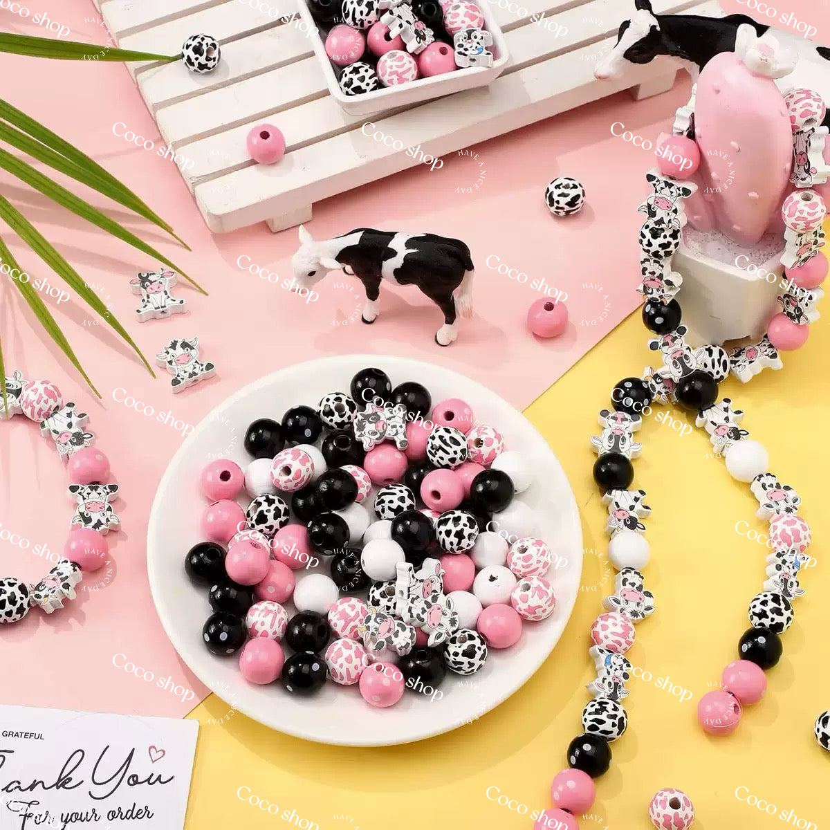 #Cocoshop02 Wooden  Beads  Mix  -- Buy 2 Get 1 Free