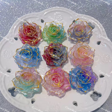 Big  Soft  Flower and  Butterfly Bag DIY for Bracelet ----open  in  live