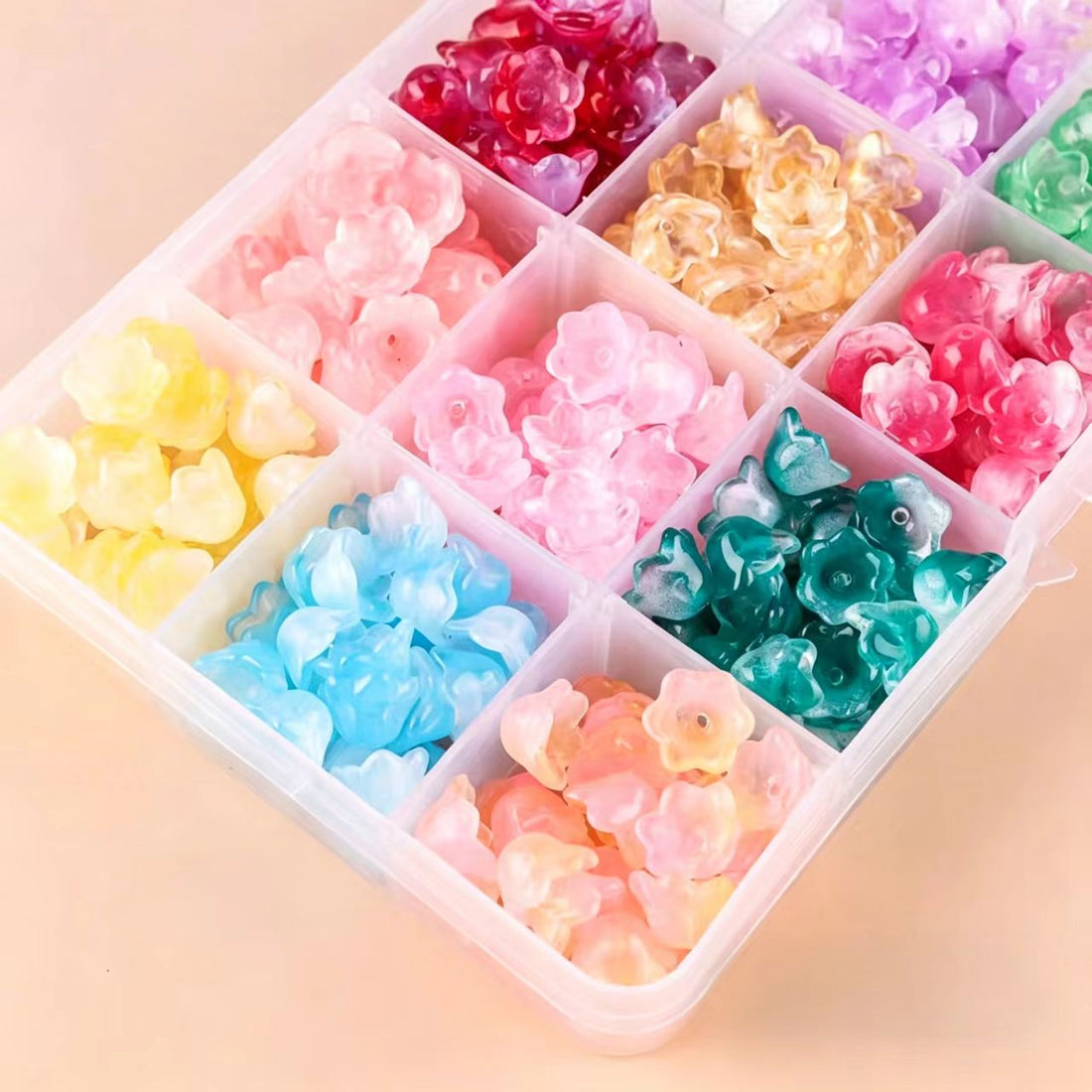#CocoShop02 DIY Beading Kits: Soft Flower Box Shaped Beads Box Random Styles
